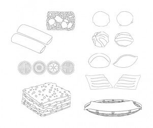 전통 떡 색칠 모음