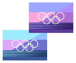 올림픽 엠블럼 배경