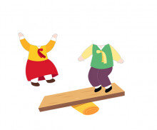 널뛰기하는 아이들 합성이미지