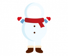 눈사람 합성이미지