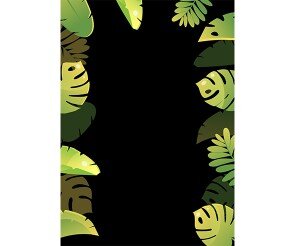 열대 나뭇잎 배경