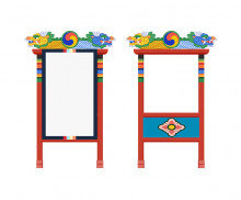 전통 용 장식 거치대