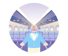 승무원 합성 라벨