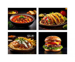 세계 여러 나라 전통 음식(굴라시,기로스,타코,햄버거)