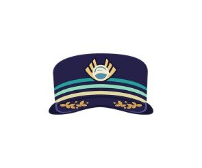 역무원,기관사 모자 