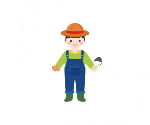 감자 캐는 아이 (남아)