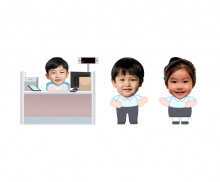 은행원 합성이미지