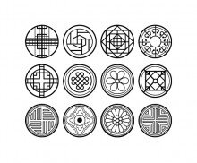 전통문양 색칠 모음