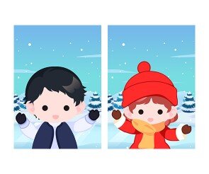 겨울 호수 스케이트장 표지