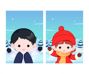 겨울 호수 스케이트장 표지