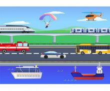 교통기관 배경(가로)