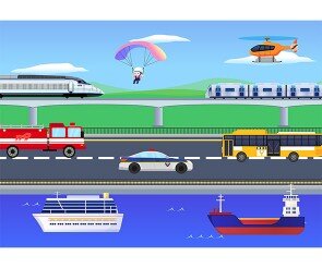 교통기관 배경(가로)