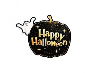 HAPPY HALLOWEEN 잭오랜턴 토퍼