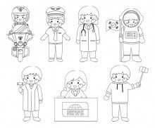 직업 색칠 모음