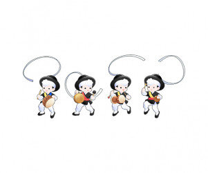 사물놀이 하는 아이들