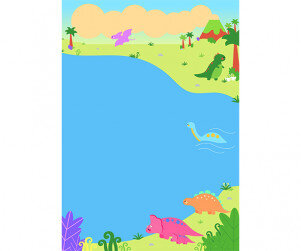 공룡시대 배경 (세로)