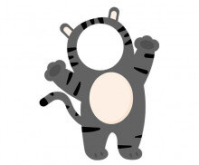 흑호랑이 합성이미지