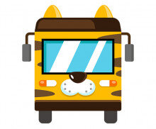 사파리 버스 (앞모습)