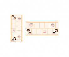 행복한 우리 집 원고지 레터링(문구없음)