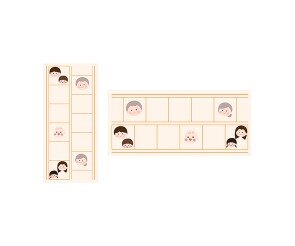 행복한 우리 집 원고지 레터링(문구없음)