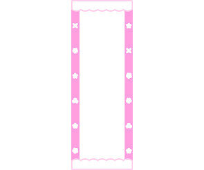 꽃잎 카페 개별 메뉴판