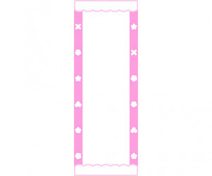 꽃잎 카페 개별 메뉴판