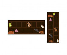 겨울잠 자는 친구들 원고지 레터링(문구없음)