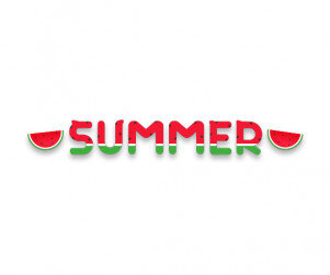 SUMMER 레터링 (수박)