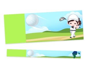 어린이 골프대회 입장권(문구없음)