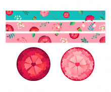 카네이션 띠지 라벨