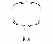 사각 나무 도마 도안