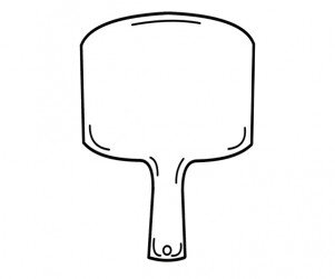 사각 나무 도마 도안