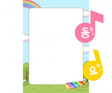 [개별도안] 음표 동요판