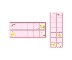 봄에 피는 꽃 원고지 레터링(문구없음)