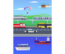 교통기관 배경(세로)