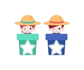 화분 속 아이 이름표