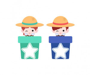 화분 속 아이 이름표