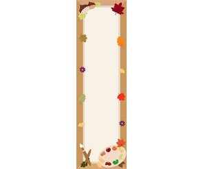 가을 전시회 세로 배너(문구없음)
