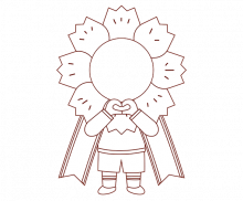 [색칠용] 어린이 카네이션 합성이미지