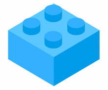 파란 레고 블럭