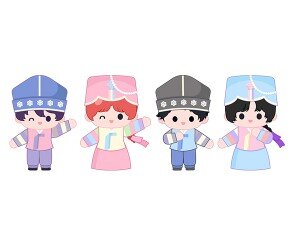 한복 입은 아이