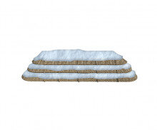 눈 쌓인 초가지붕