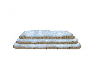 눈 쌓인 초가지붕