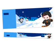 스키장 입장권 (티켓,팔찌)(문구없음)