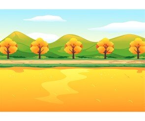 가을 논밭 배경