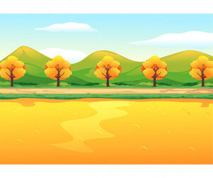 가을 논밭 배경