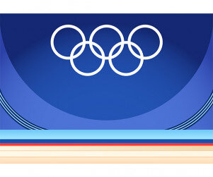 역도 경기장 배경