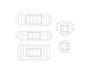 기본 반창고 색칠 모음