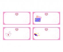 감정 약국 이름표(문구없음)