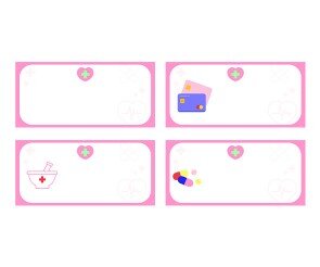 감정 약국 이름표(문구없음)